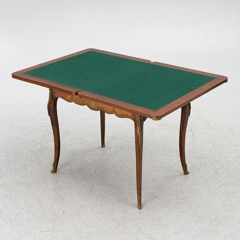 Game table, Louis XV style, circa 1900.