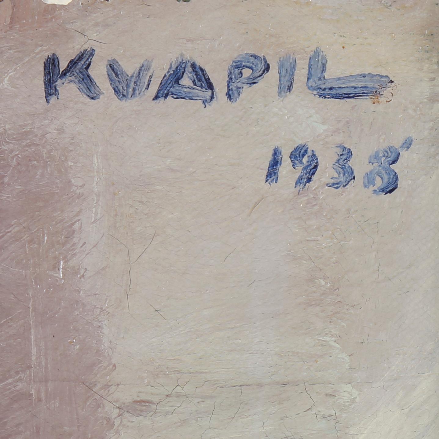 CHARLES KVAPIL, olja på duk, signerad och daterad 1938.