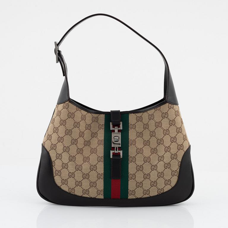 Gucci, a leather and canvas 'Jackie' handbag, 1999.