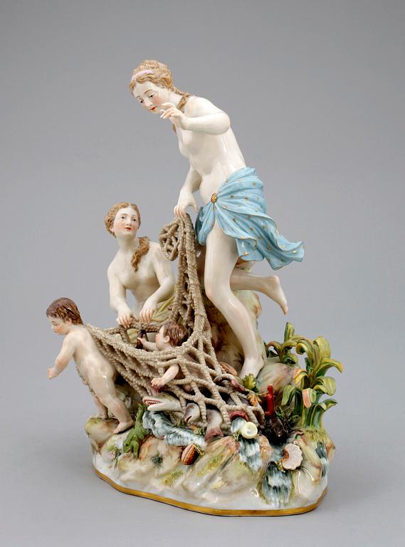 FIGURIN, porslin, Meissen, 1800/1900-tal.