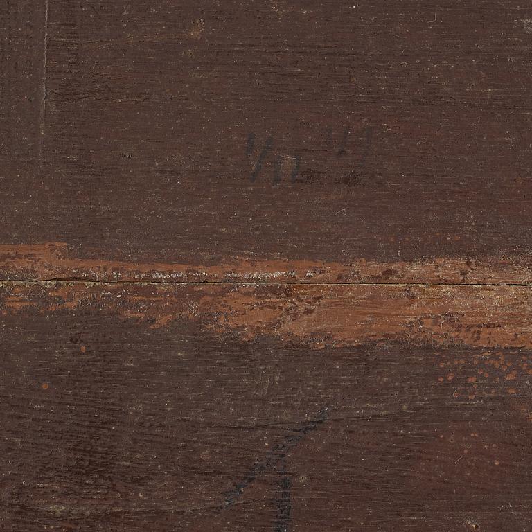DAVID TENIERS D.Y, Efter, olja på pannå, 1800-tal, bär signatur.
