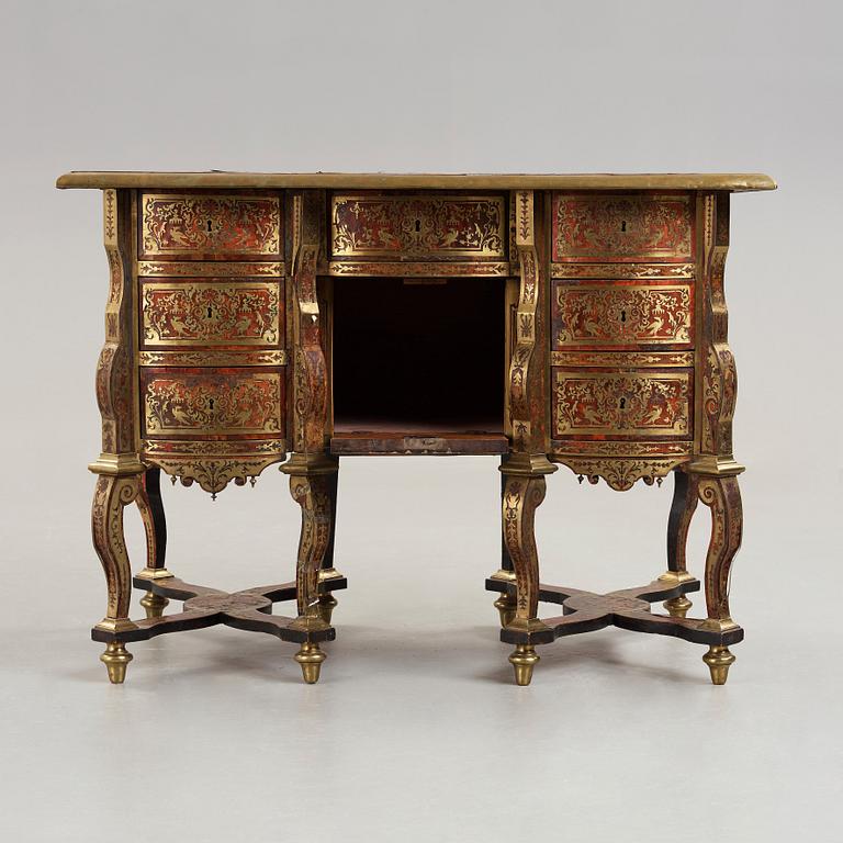 A French Baroque Bureau Mazarin desk, circa 1700, circle of Nicolas Sageot (1666-1731).