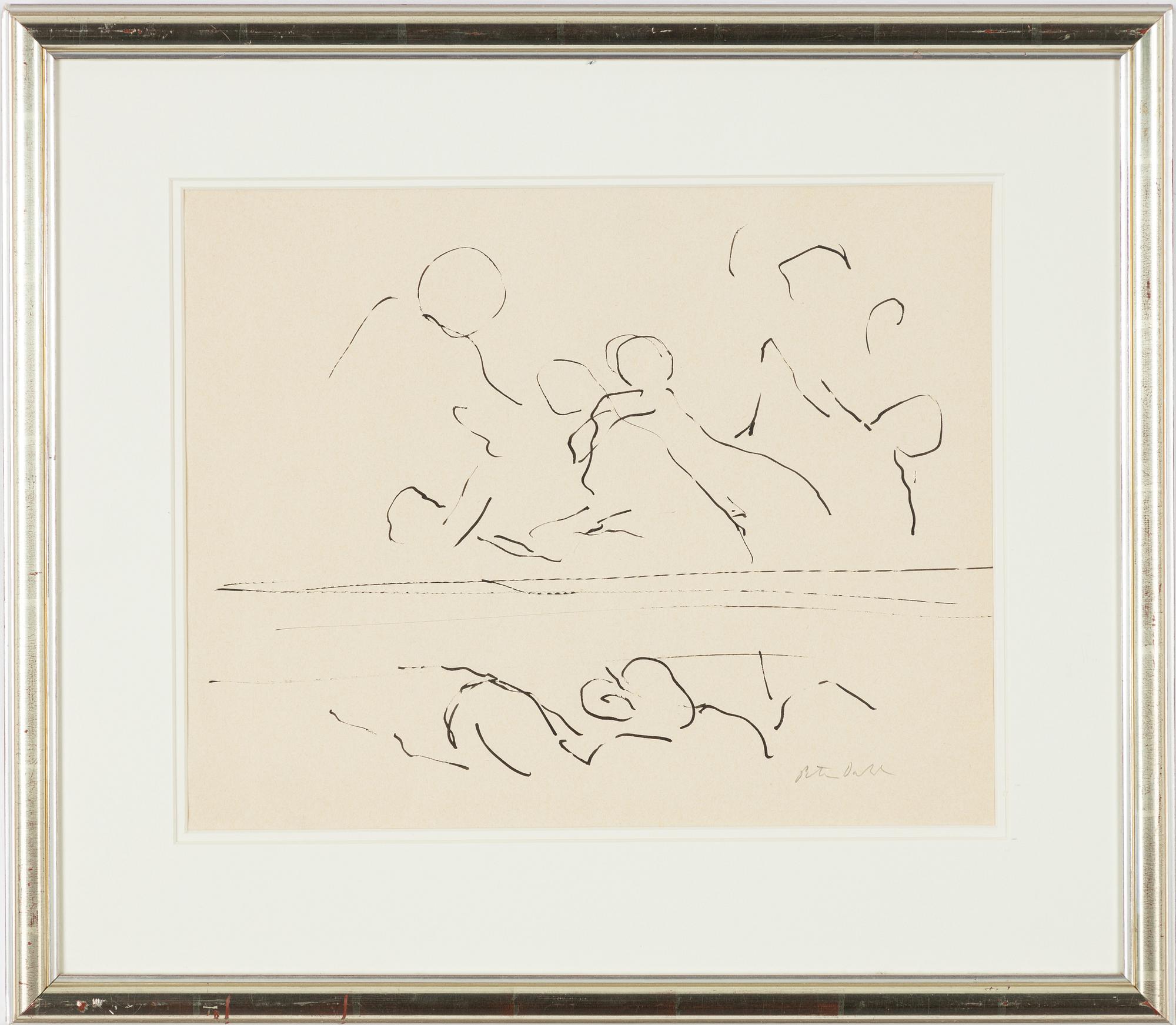 Peter Dahl, figurative scene.