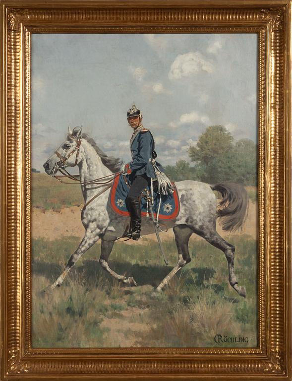 Carl Röchling, Wilhelm II of Germany on horseback (1853-1941).