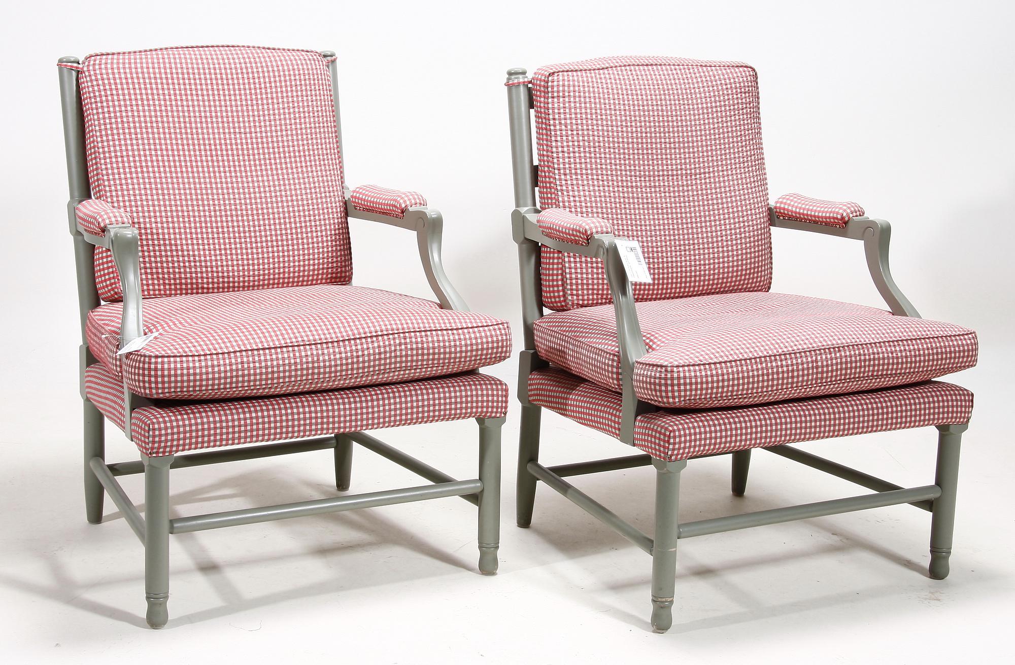 FÅTÖLJER, ett par. Sk Gripsholmsfåtöljer sent 1900-tal.