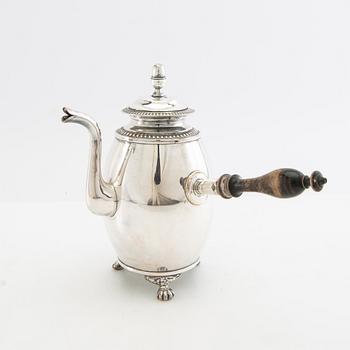 Coffee pot Empire style Skultuna silver plate early 20th century.