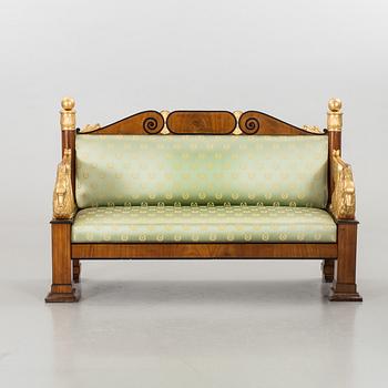 A FRENCH EMPIRE SOFA.