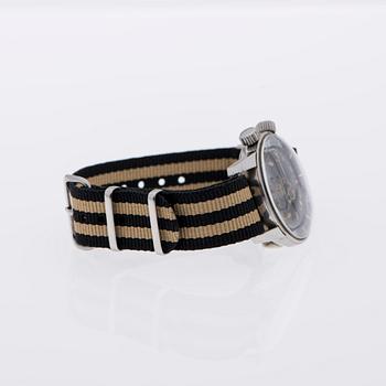 ARMBANDSUR, herr, Supremo National NAVY, stål. 1960-tal.