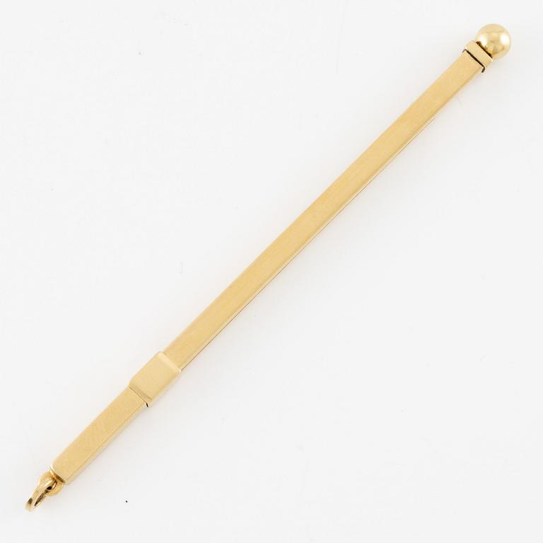 Champagne whisk, 18K gold.