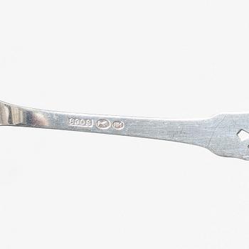 Bestick, 14 st, samt tesil, silver, mestadels Sverige och Norge, 1900-tal.