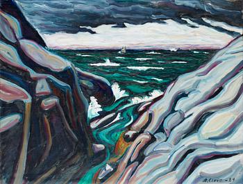 113. Agnes Cleve, "Rocky shore".