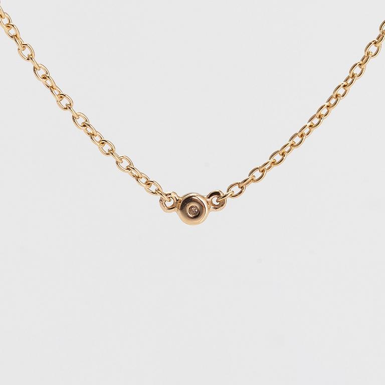 Efva Attling, halsband, "My first diamond necklace", 18K guld och diamant.