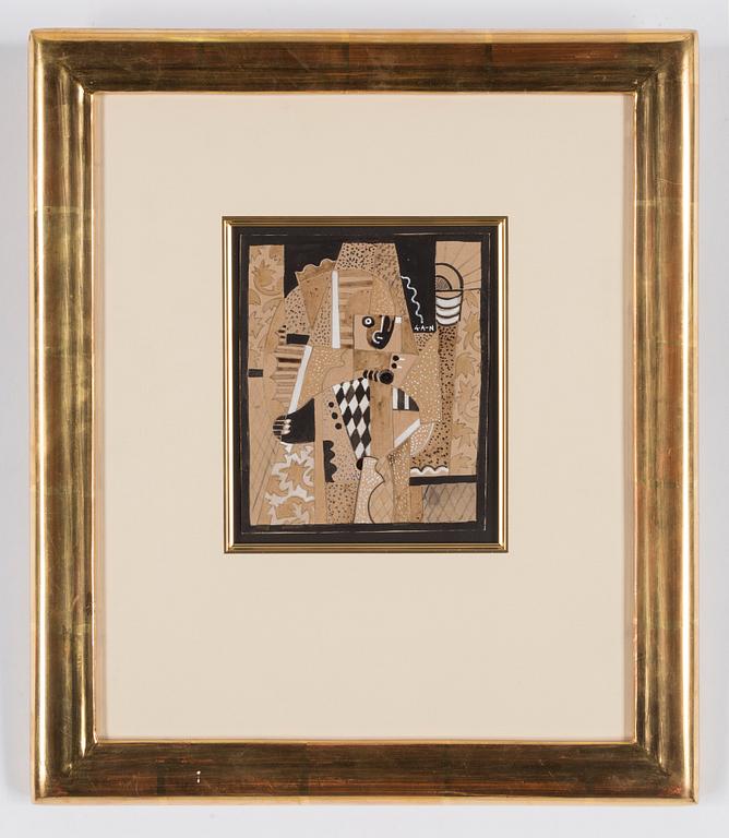 Gösta Adrian-Nilsson, Geometriserande figurkomposition.