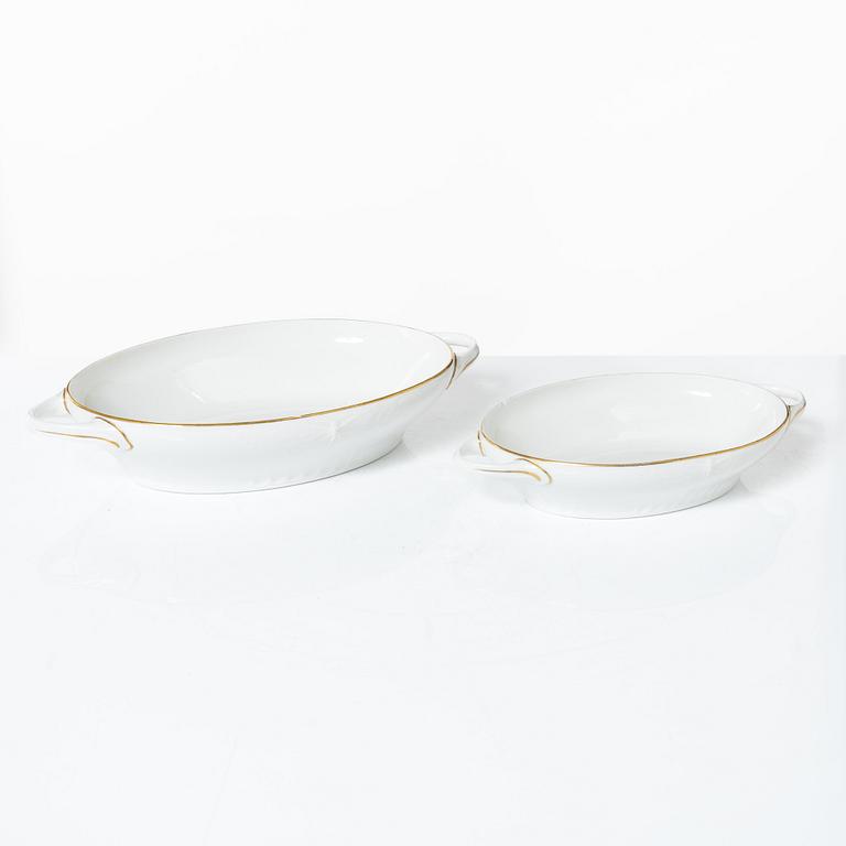 Alf Wallander, a 69 pieces dinner service, porcelain, "Fjäril", Rörstrand, early 20th century.