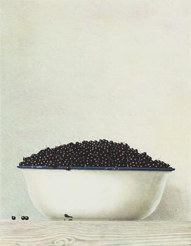 Philip von Schantz, Black currants in a bowl.