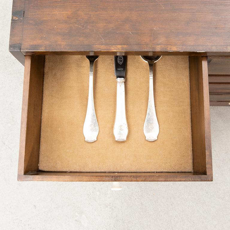 A Swedish set of 51 pcs of silver cutlery mark of GF Hallengren Malmö 1920s casket included.