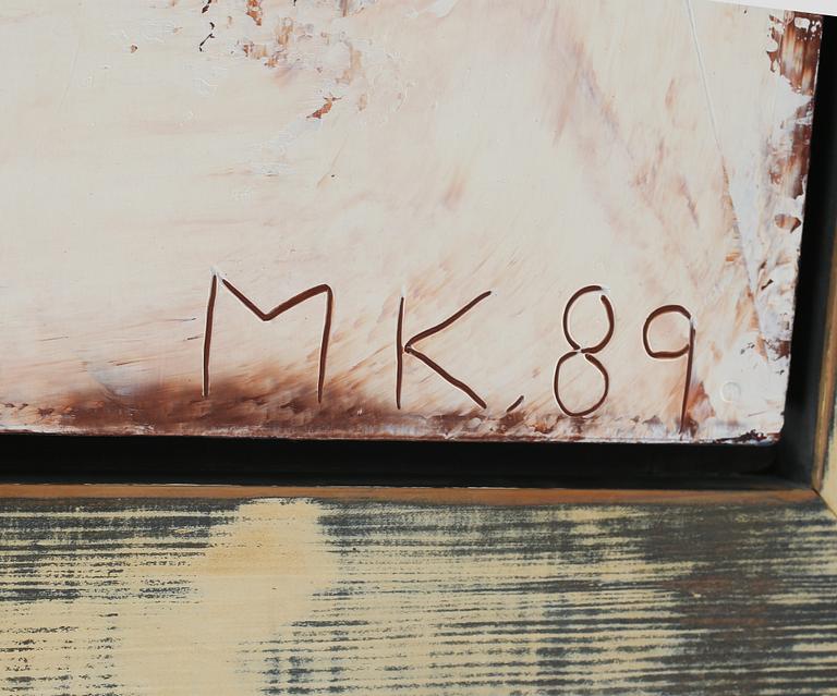 MICHAEL KESSLER, olja på pannå, monogramsignerad och daterad 89.