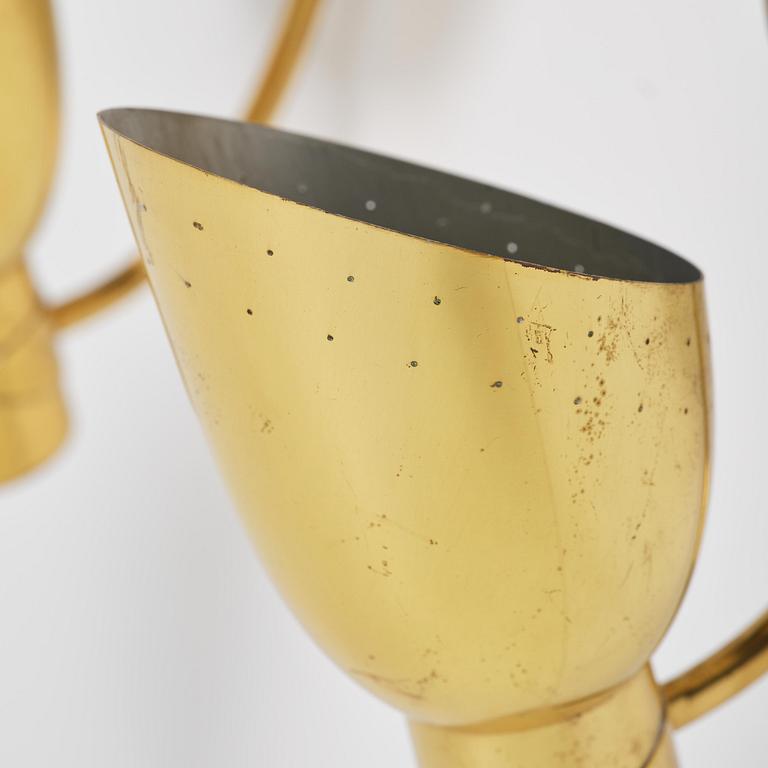 Carl-Axel Acking, a pair of wall lamps model 5029, Bröderna Malmströms Metallvarufabrik, Malmö, 1950s.