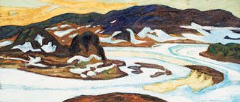 536. Helmer Osslund, Northern landscape.