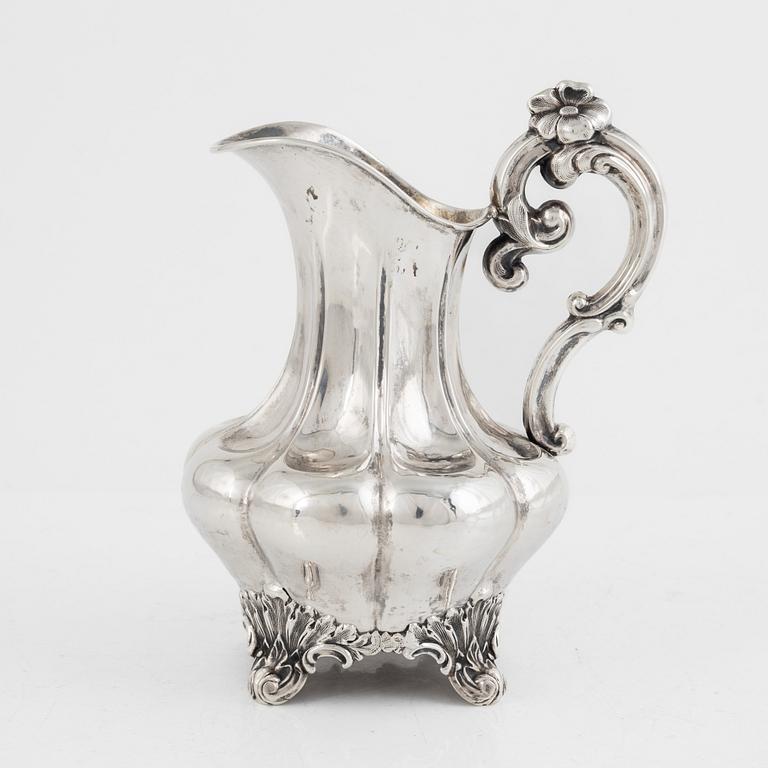 Gustaf Möllenborg, a silver milk jug, Stockholm, 1846.