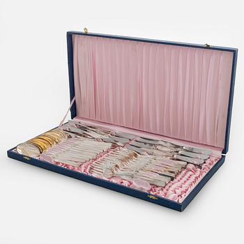 Tapio Wirkkala, a 72-piece set of 'Tapio' sterling silver cutlery, Kultakeskus Hämeenlinna Finland 1970-71.