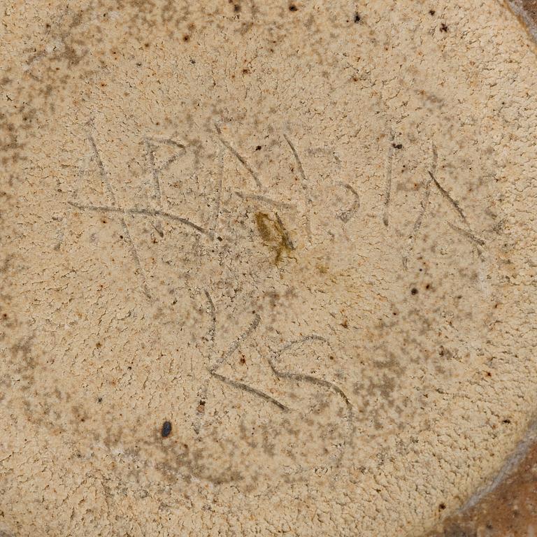 Kyllikki Salmenhaara, a stoneware jug signed KS Arabia.