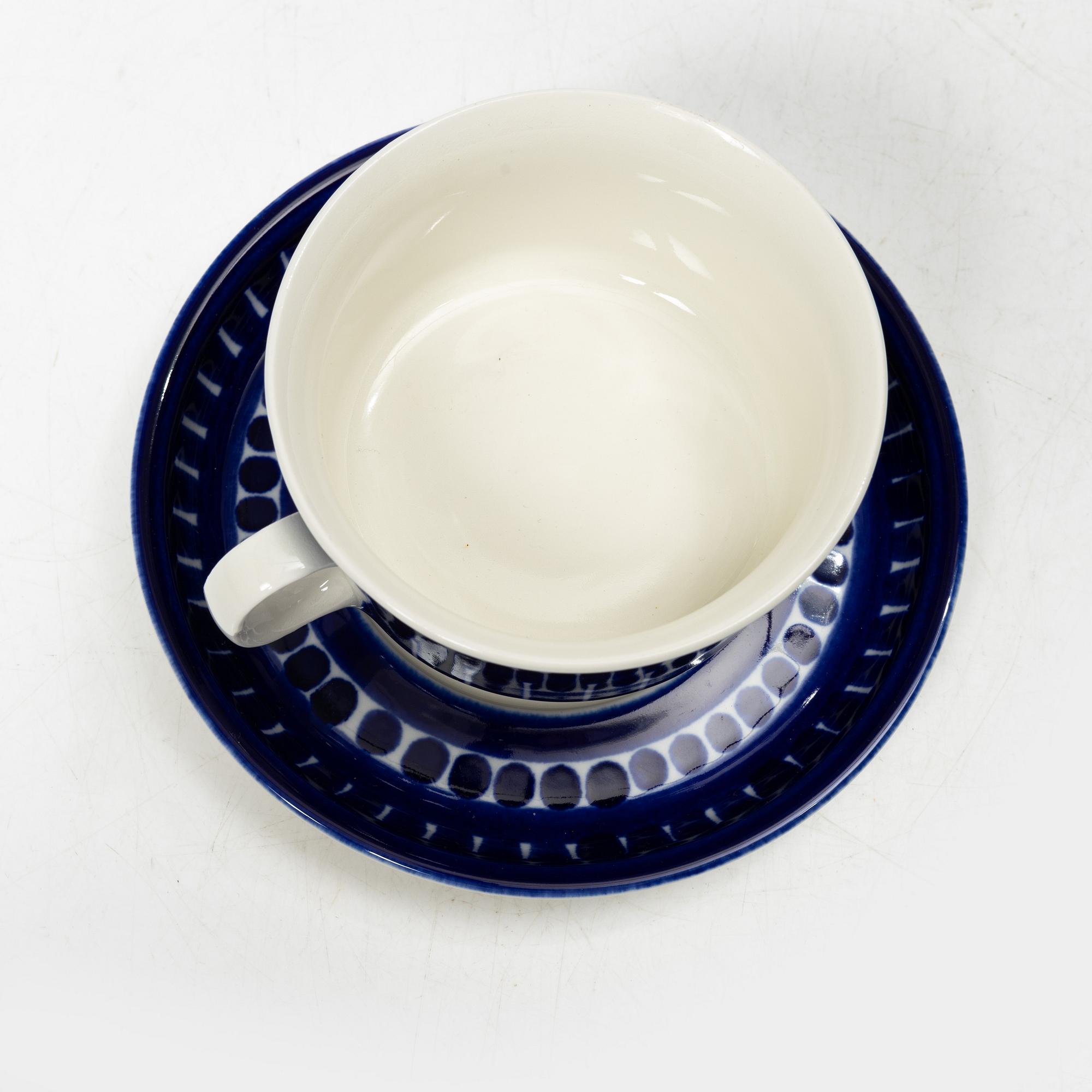 Ulla Procopé, kaffe/teservis, 15 delar, "Valencia", Arabia, Finland.