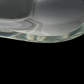 Alvar Aalto, glasskulptur, "Aalto-blomman", 4 delar, signerade Alvar Aalto och Alvar Aalto Iittala 99/1991.