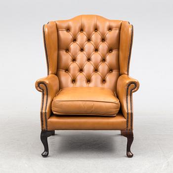 FÅTÖLJ, Engelsk stil, sent 1900-tal.