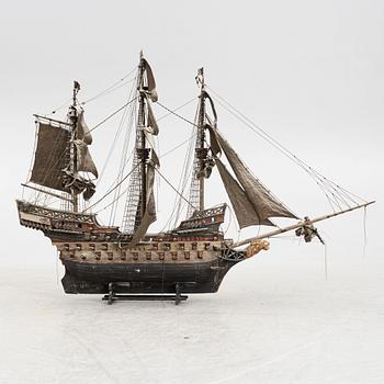 A ship model of a full-rugged ship, 20th century.