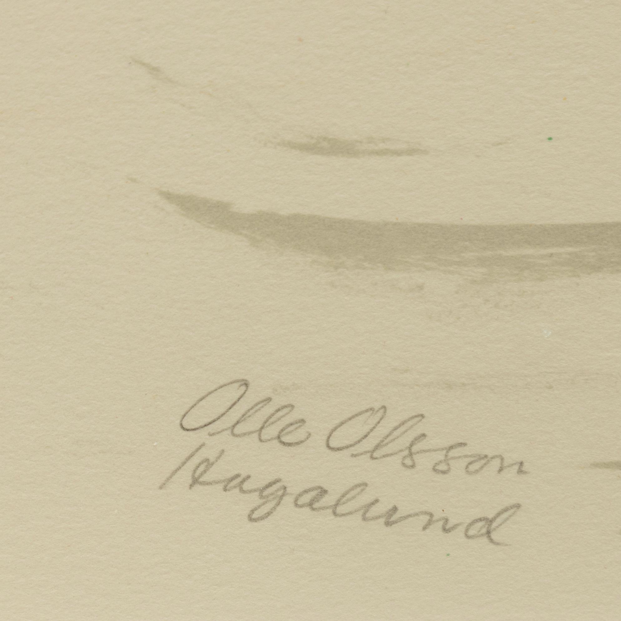 Olle Olsson-Hagalund, "Flicka med undulater".