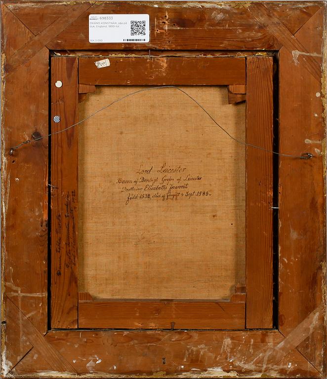 OKÄND KONSTNÄR, olja på duk, England, 1800-tal.