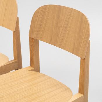 Cecilie Manz, A set of four oak 'Workshop chairs' from Muuto.