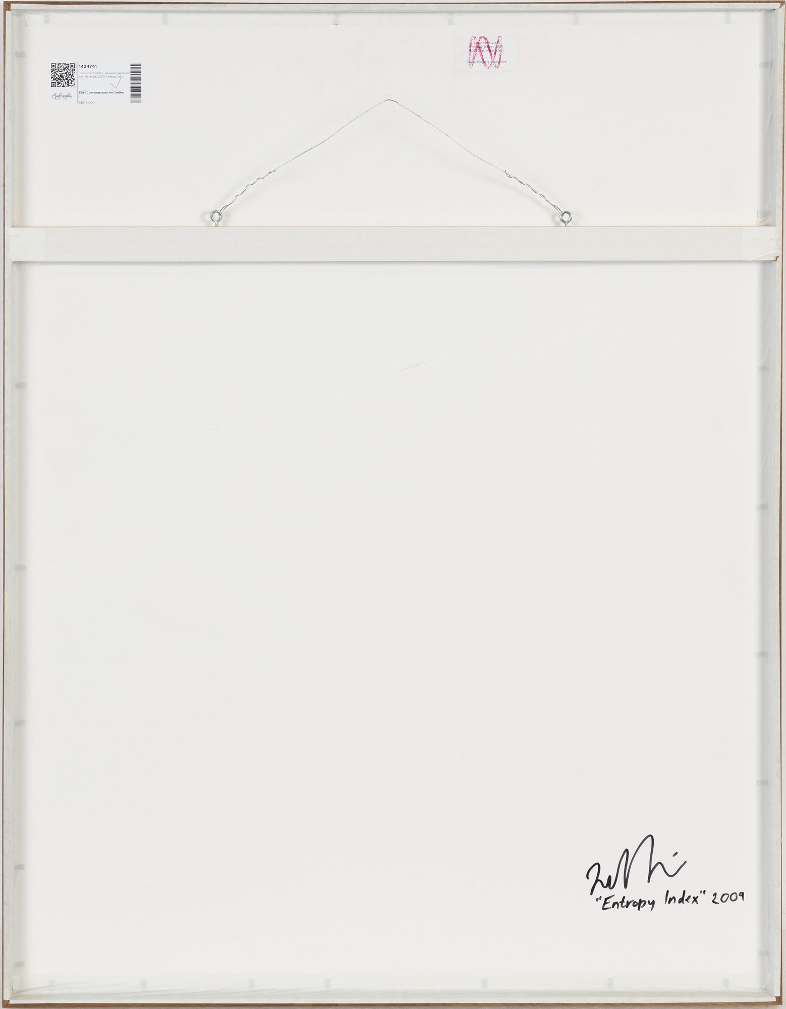 Johannes Heldén, watercolour signed and dated 2009 verso.