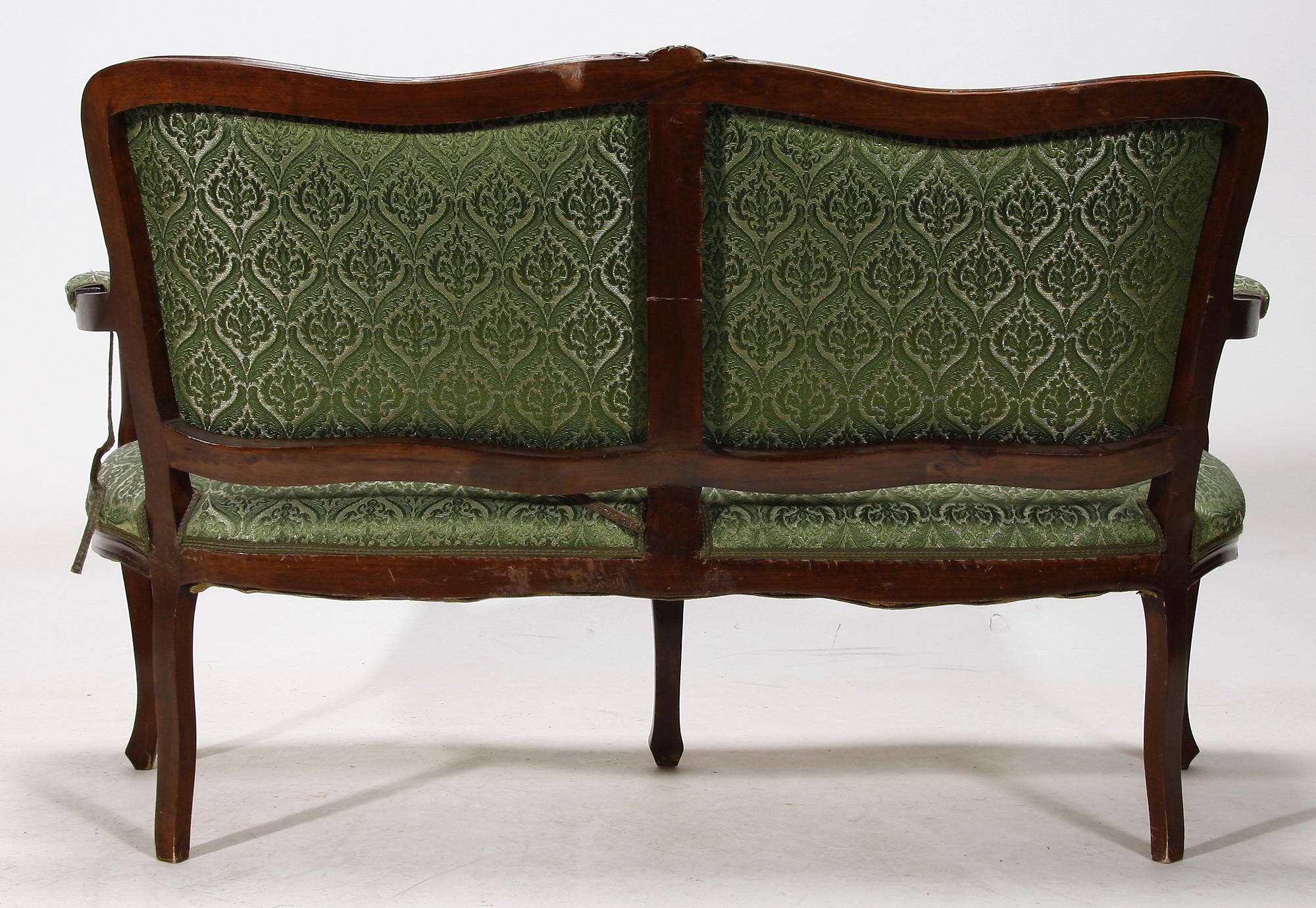 SALONGSGRUPP, 5 + 1 delar, rokokostil, 1900-talets första hälft.