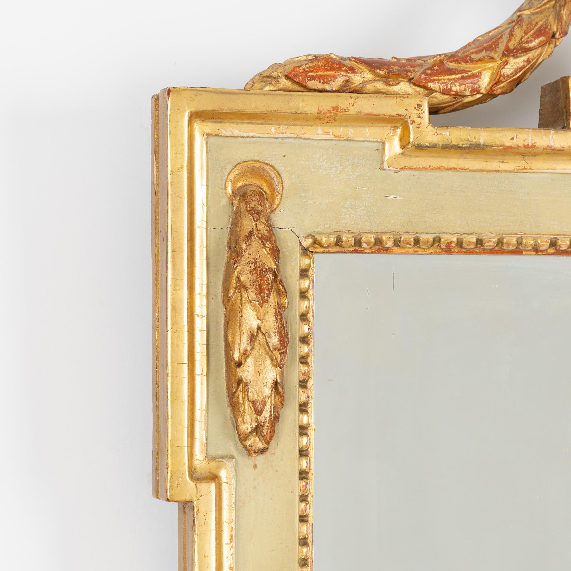 Spegel, Stockholmsarbete, sent 1700-tal, Gustaviansk.