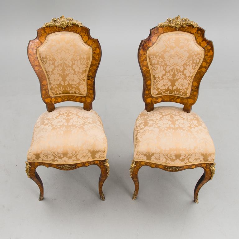 A 5-piece sofa suite from the latter half of the 19th Century.