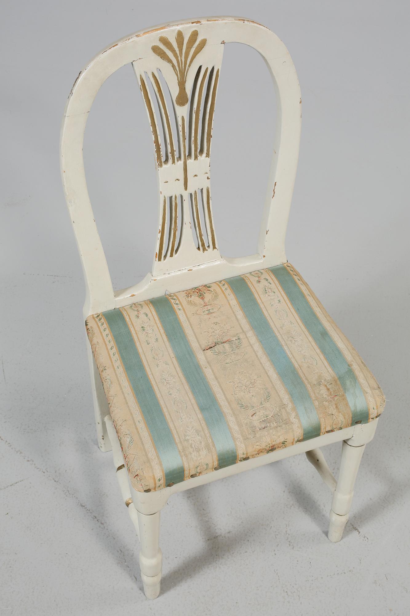 STOLAR, 4 st, gustaviansk provins, 1800-tal.