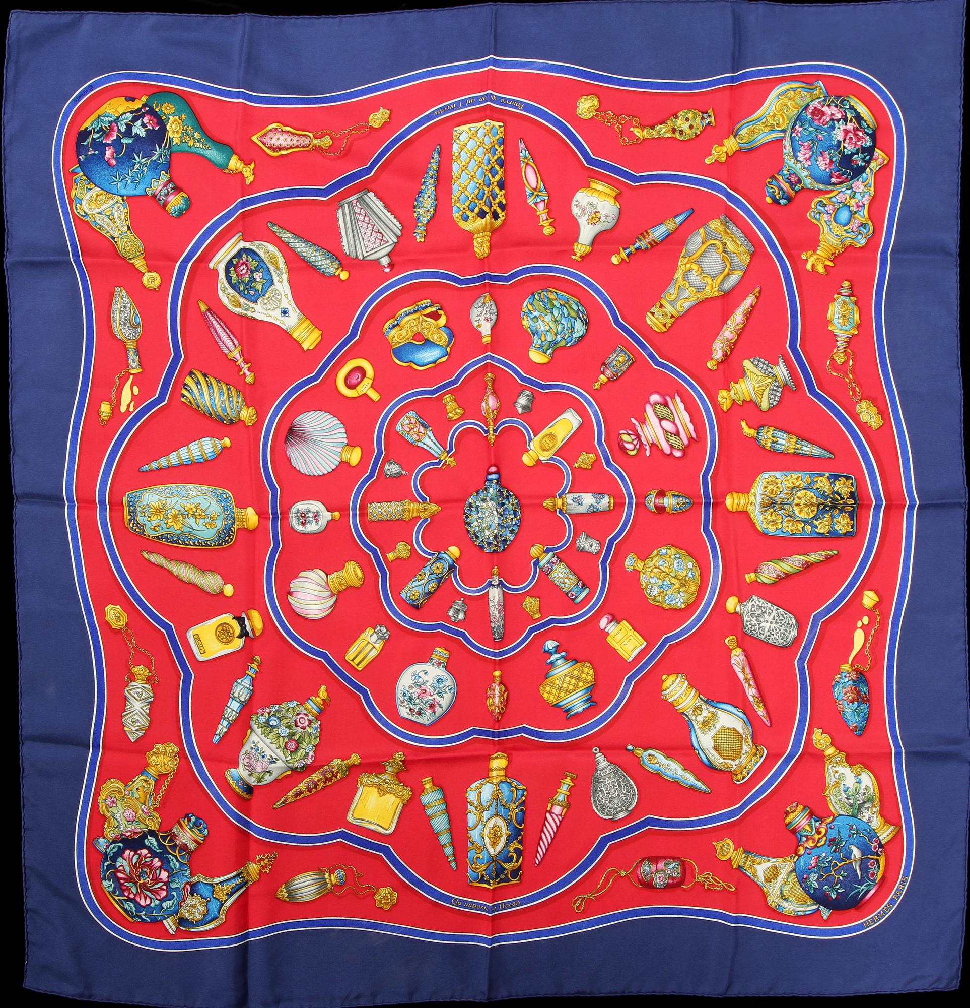 SCARF, "Les Flacons",  Catherine Baschet, Hermès, Paris.
