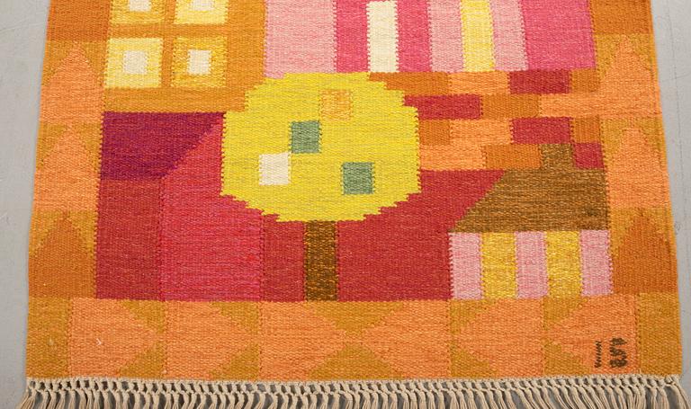 Ingegerd Silow, rug/tapestry rölakan signed, approx. 126x84 cm.