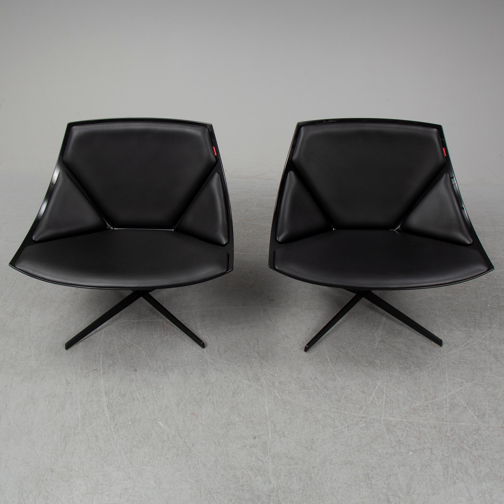 FRITZ HANSEN, a pair of JL10 'Space' Chair by Jjurgen Laub & Markus Jehs for Fritz Hansen, Denmark, designed 2007.