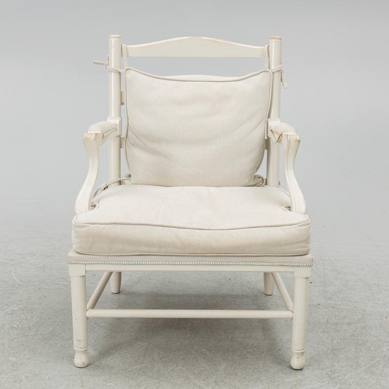 Armchair, Gustavian style, Gripsholm model, late 20th century.