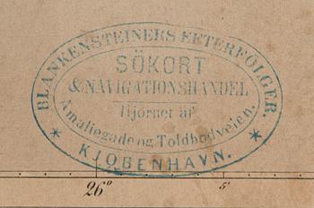 MERIKARTTA, Östra delen Finska viken (Itäinen Suomenlahti) Tukholma 1868.