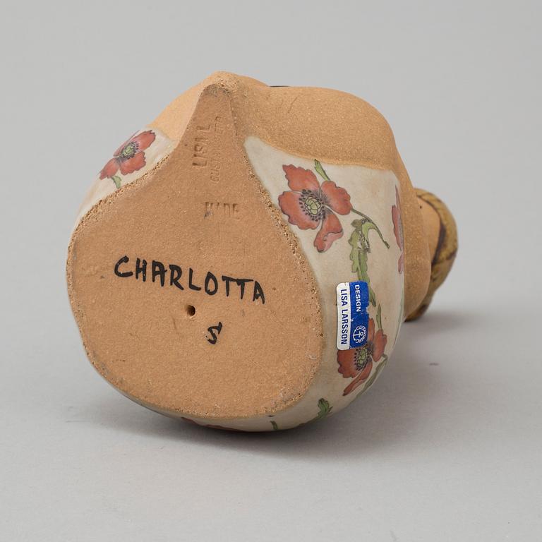 LISA LARSON, a 'Charlotta' stoneware figurine from ABC-flickorna, Gustavberg.