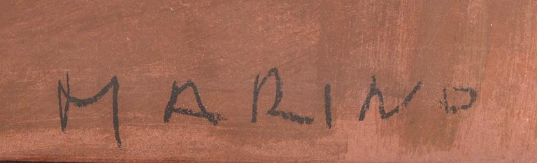 Marino Marini, litografisk affisch signerad i trycket.