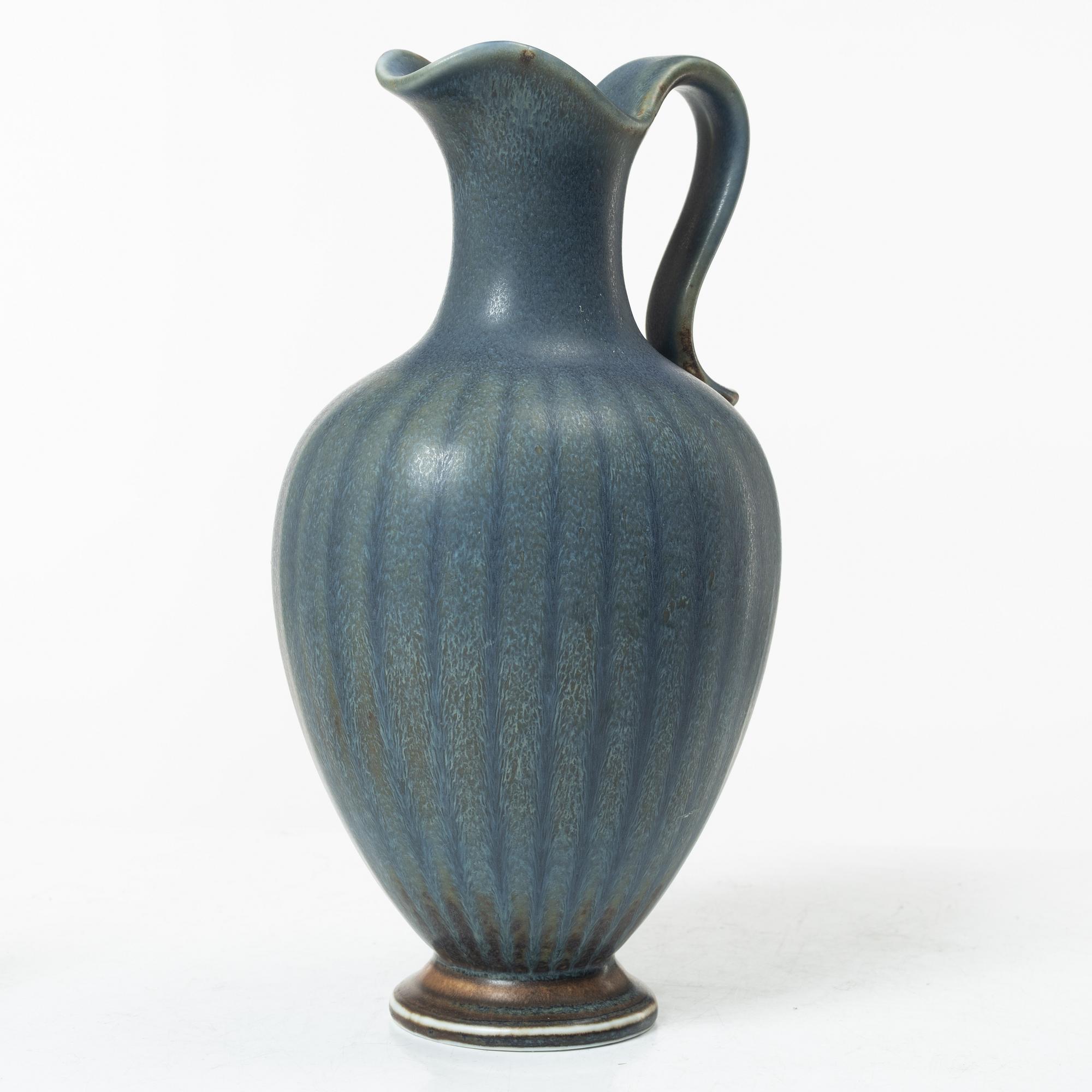 Gunnar Nylund, Vases, 5 pcs, stoneware, Rörstrand.