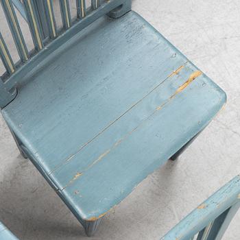 A set of eight painted chairs, 18th/19th Century.