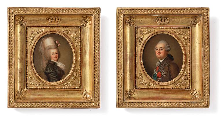 Adolf Ulrik Wertmüller, "Queen Marie-Antoinette" (1755-1793) & "King Louis XVI" (1754-1793) of France.
