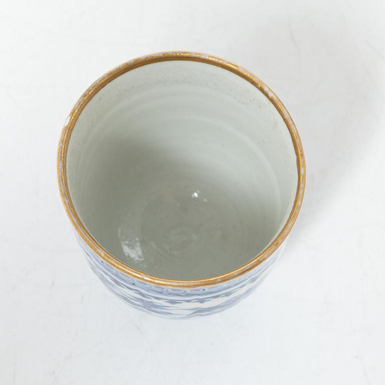 Tedosor, 2 st samt kopp med fat, kompaniporslin, Kina, omkring 1800.