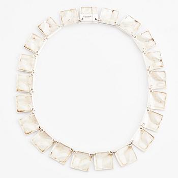 Björn Weckström, collier sterlingsilver "Galaktiska toppar", Finland 1985.